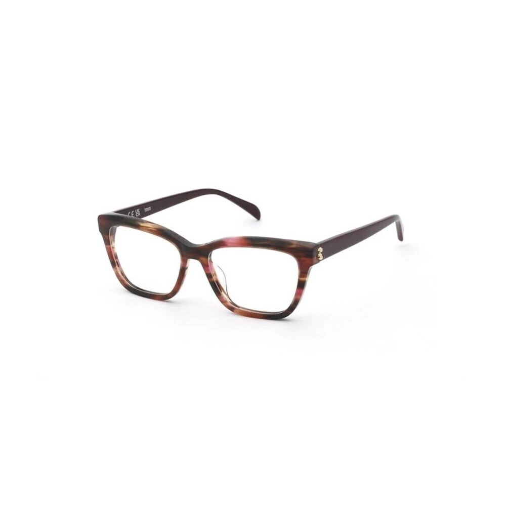 NWT Tous VTOD15-9PHK Striped Bordeaux 54mm Eyeglasses